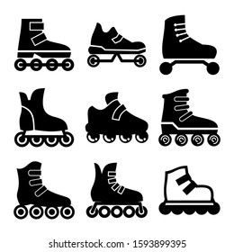 rollerskate icon isolated sign symbol vector illustration - Collection of high quality black style vector icons
