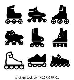 rollerskate icon isolated sign symbol vector illustration - Collection of high quality black style vector icons
