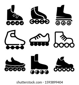 rollerskate icon isolated sign symbol vector illustration - Collection of high quality black style vector icons

