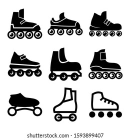 rollerskate icon isolated sign symbol vector illustration - Collection of high quality black style vector icons

