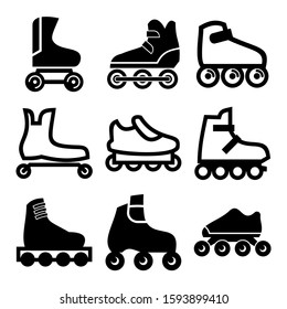 rollerskate icon isolated sign symbol vector illustration - Collection of high quality black style vector icons
