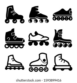 rollerskate icon isolated sign symbol vector illustration - Collection of high quality black style vector icons
