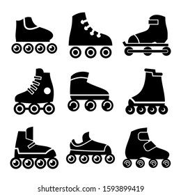 rollerskate icon isolated sign symbol vector illustration - Collection of high quality black style vector icons
