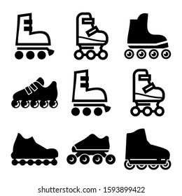 rollerskate icon isolated sign symbol vector illustration - Collection of high quality black style vector icons
