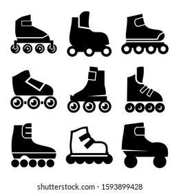 rollerskate icon isolated sign symbol vector illustration - Collection of high quality black style vector icons
