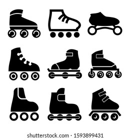 rollerskate icon isolated sign symbol vector illustration - Collection of high quality black style vector icons
