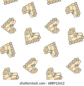 Roller-skates sport pattern