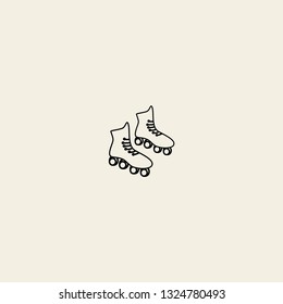 roller-skates vector icon