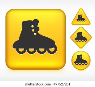 Rollerskating on Yellow Multi Shape Buttons