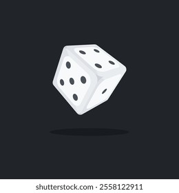 Rolling casino dice vector design