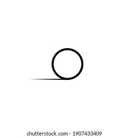 Rolling Circle. Fast Icon Symbol. Speed Icon Symbol. Vector Illustration 