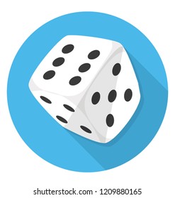 
A rolling dice for playing in casino also called casino dice 
