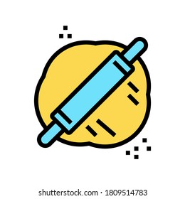 vector de icono de color de masa rodante. señal de masa rodante. ilustración de símbolo aislado