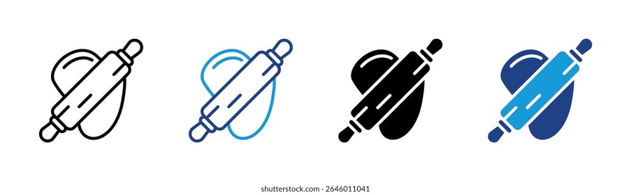 Rolling Dough Icon Element For Design