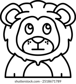 Rollende Augen Linie Vektor Symbol Design