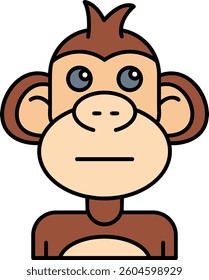Rolling eyes Line vector Icon Design