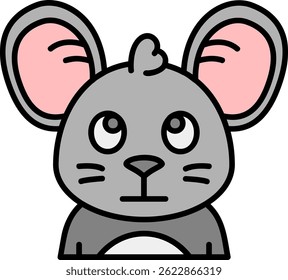 Ojos rodantes Línea Vector Icon Design