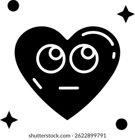 Ojos rodantes Línea Vector Icon Design