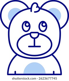 Ojos rodantes Línea Vector Icon Design