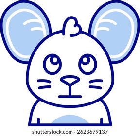Ojos rodantes Línea Vector Icon Design