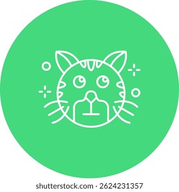 Ojos rodantes Línea Vector Icon Design