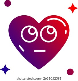 Rolling eyes Line vector Icon Design