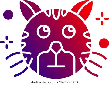 Rolling eyes Line vector Icon Design
