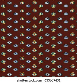 Rolling eyes - Seamless pattern
The back ground of the pattern, itself, is transparent. The brown one at the back is separated in another layer for the better visual and adjustment.