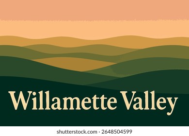 The rolling hills of Willamette Valley are lined with lush vineyards, offering stunning scenic views of Oregon’s wine country.