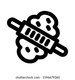 rolling icon isolated sign symbol vector illustration - high quality black style vector icons
