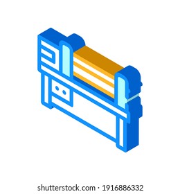 rolling machine isometric icon vector. rolling machine sign. isolated symbol illustration