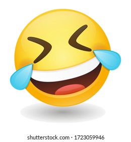 Rolling On Floor Laughing Emoji Vector Stock Vector (Royalty Free ...