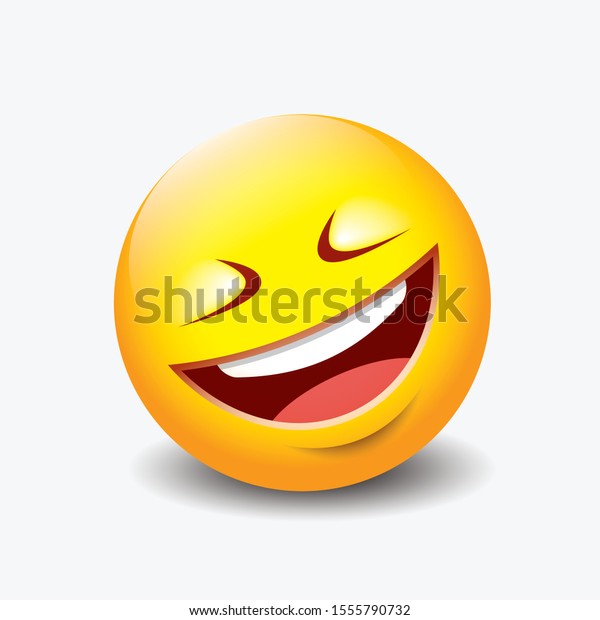 Rolling On Floor Laughing Emoticon Emoji Stock Vector Royalty Free