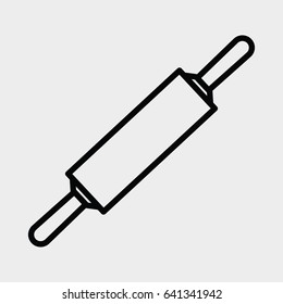 Rolling out dough / line icon
