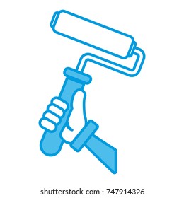 Rolling paint brush