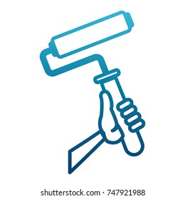 Rolling paint brush