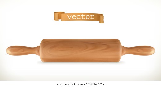 Rolling Pin. 3d Vector Icon