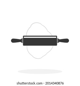 Ilustración del vector de iconos negros de pinza de rodadura