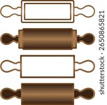 Rolling Pin Color Vector Design Collection
