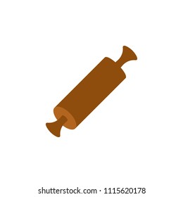 rolling pin colored illustration. Element of colored food icon for mobile concept and web apps. Detailed rolling pin icon can be used for web and mobile on white background