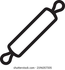 rolling pin for cooking vector icon illustration