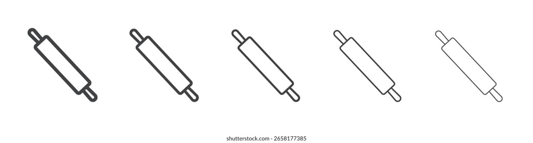 Rollstift, flaches, dünnes Illustrationssymbol