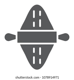 Rolling pin glyph icon, kitchen and cooking, bakery sign vector graphics, a solid pattern on a white background, eps 10.