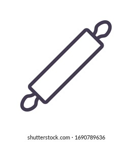 diseño de iconos con forma de pasador de rodillos, cocina cocinar comer comida restaurante menú casero cena comida comida comida comida comida tema de comida Vector ilustración