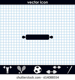 Rolling pin icon.