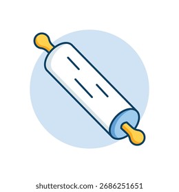 Icono de rodillo limpio y Ilustración vectorial moderna