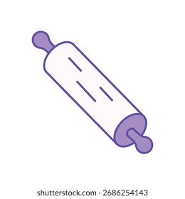 Icono de rodillo limpio y Ilustración vectorial moderna