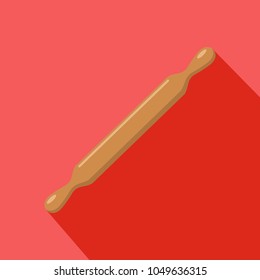 Rolling pin icon. Flat illustration of rolling pin vector icon for web