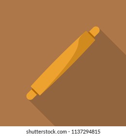 Rolling pin icon. Flat illustration of rolling pin vector icon for web design
