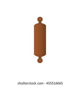 rolling pin icon in flat style